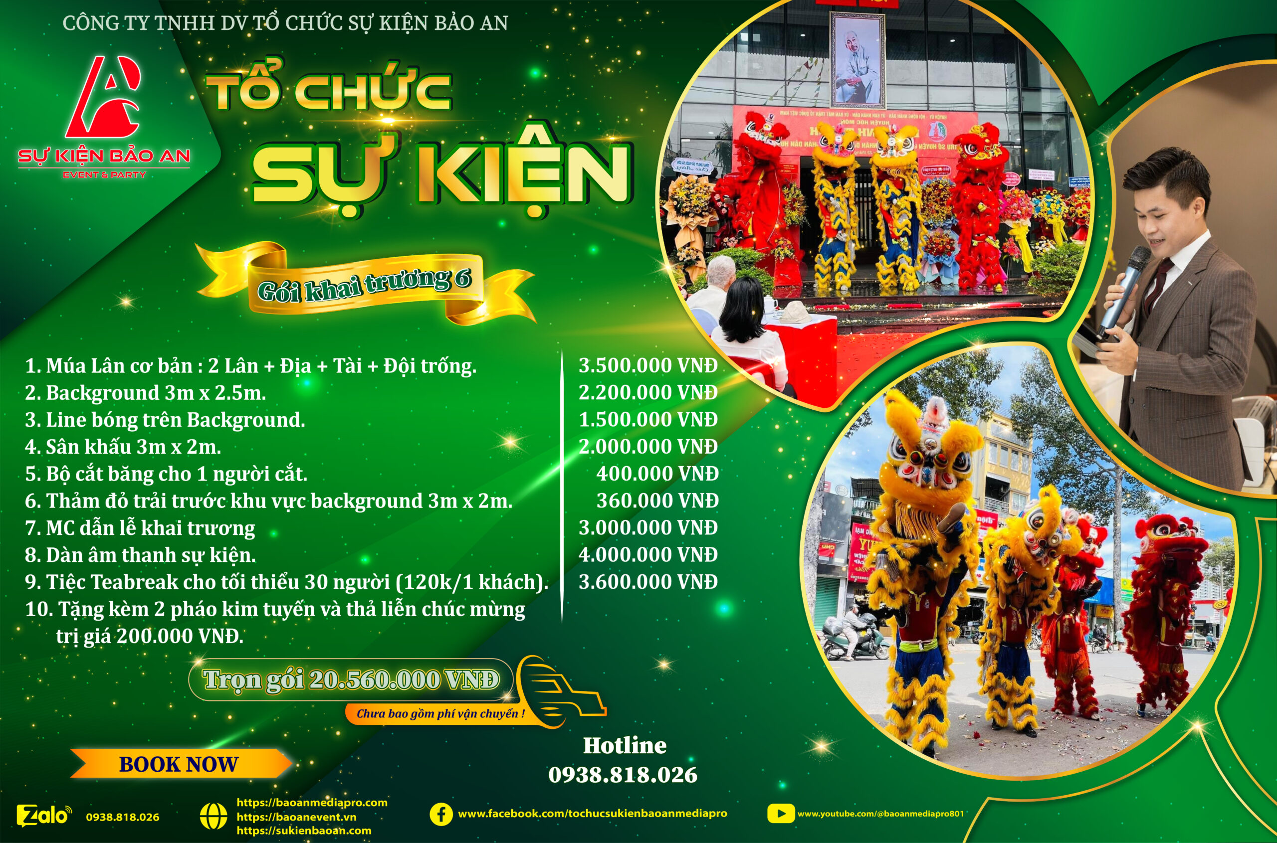 Dịch vụ tổ chức khai trương quận 8