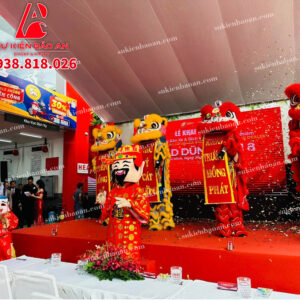 Múa lân khai trương Cửa hàng