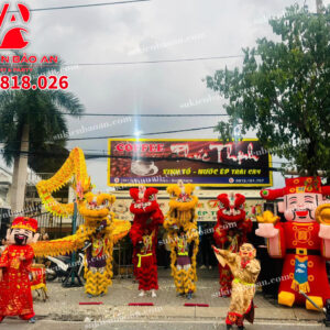 Múa lân khai trương Cửa hàng