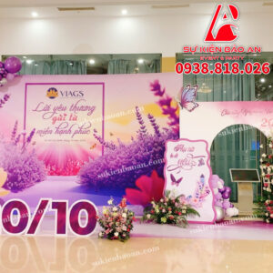 trang trí backdrop ngày Quốc Tế Phụ Nữ 8/3