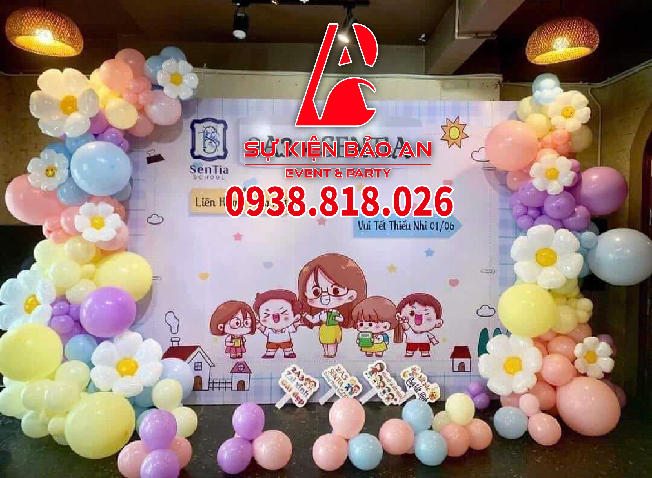 backdrop lễ tổng kết năm học