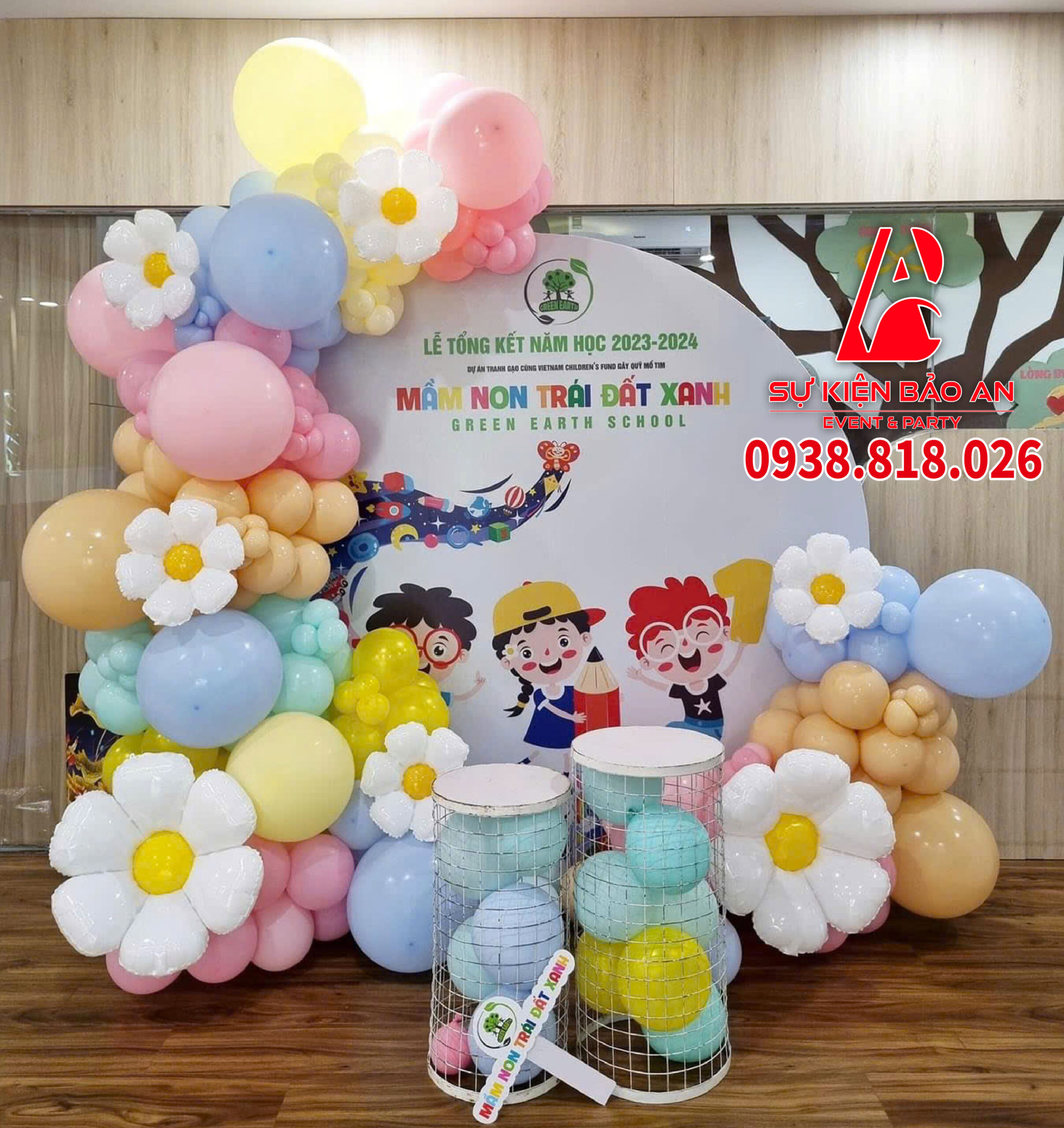 backdrop lễ tổng kết năm học