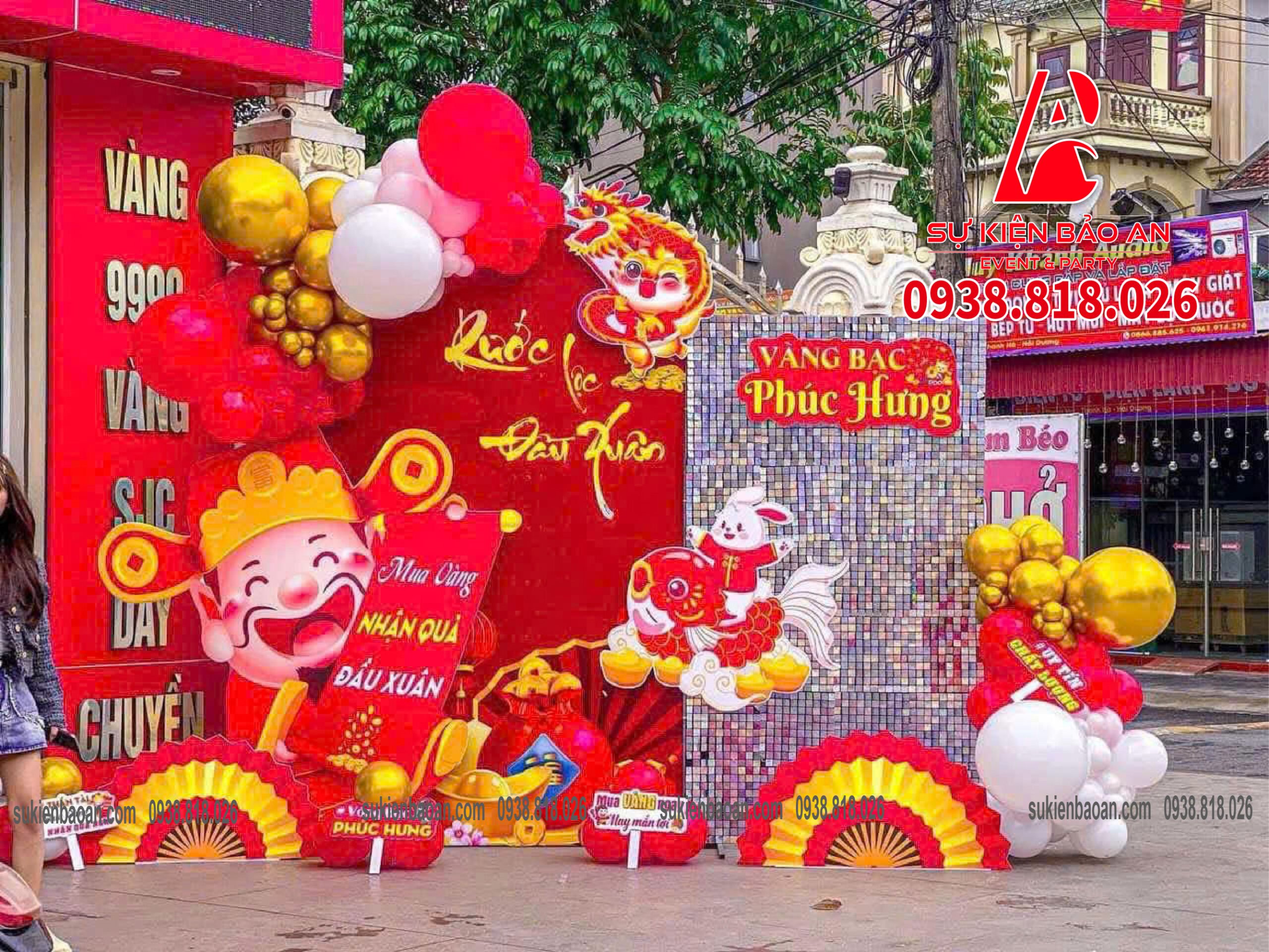 trang trí backdrop mừng thọ