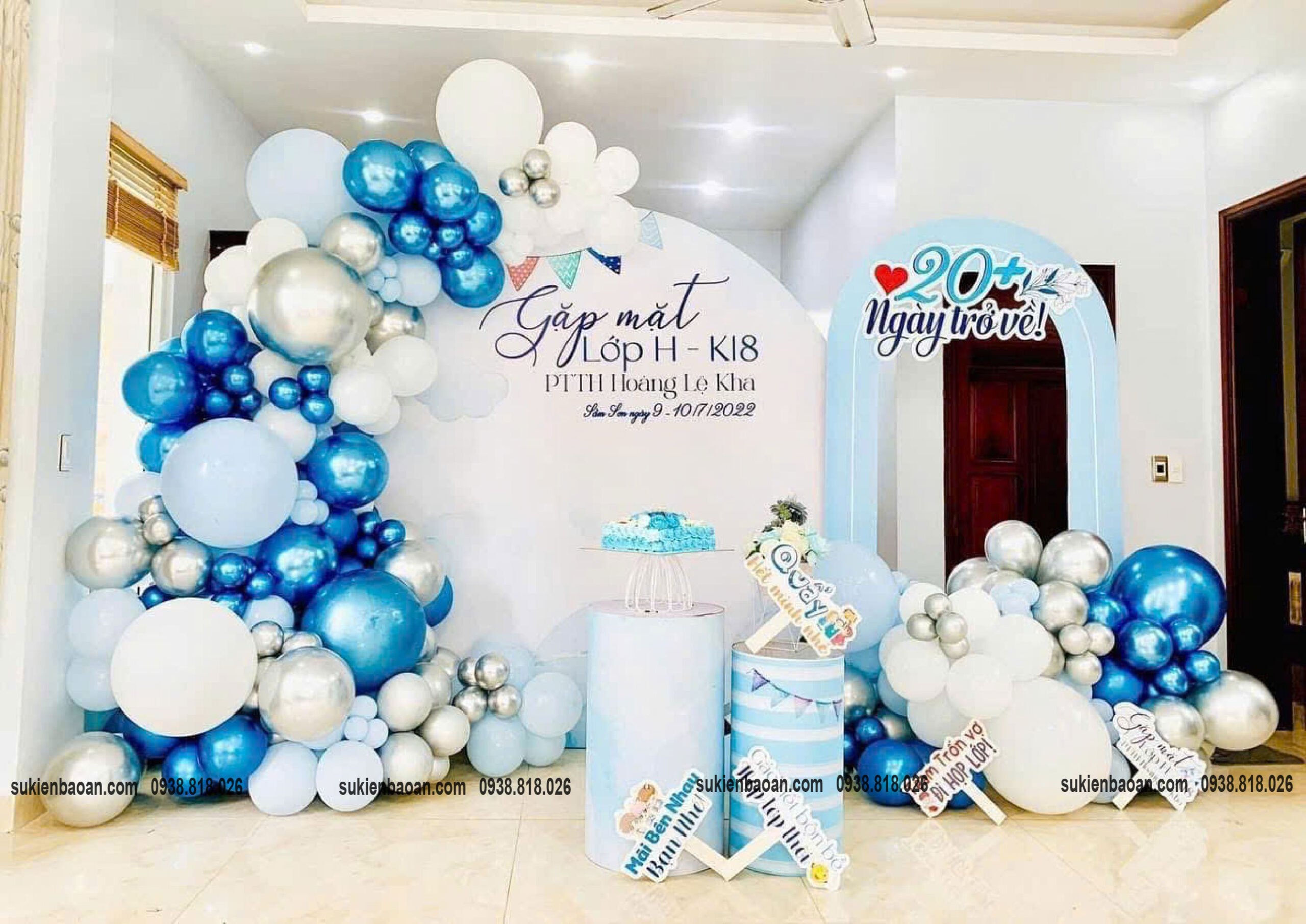 trang trí backdrop kỷ niệm ngày ra trường