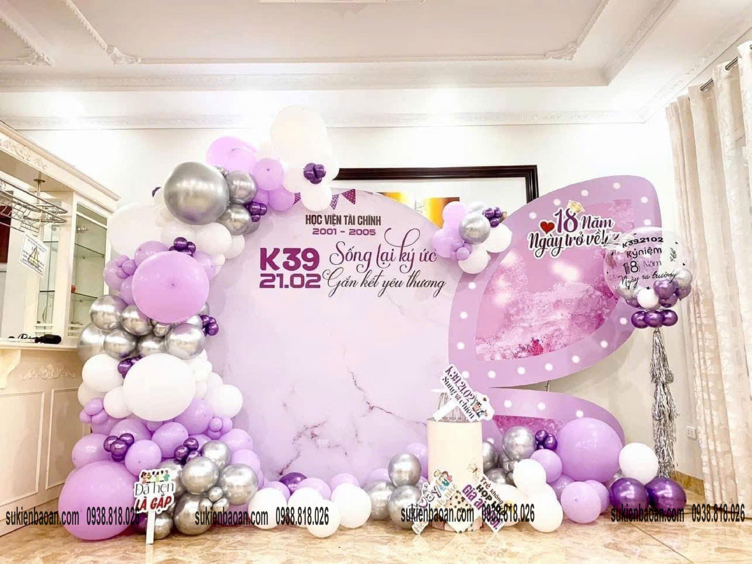 trang trí backdrop kỷ niệm ngày ra trường